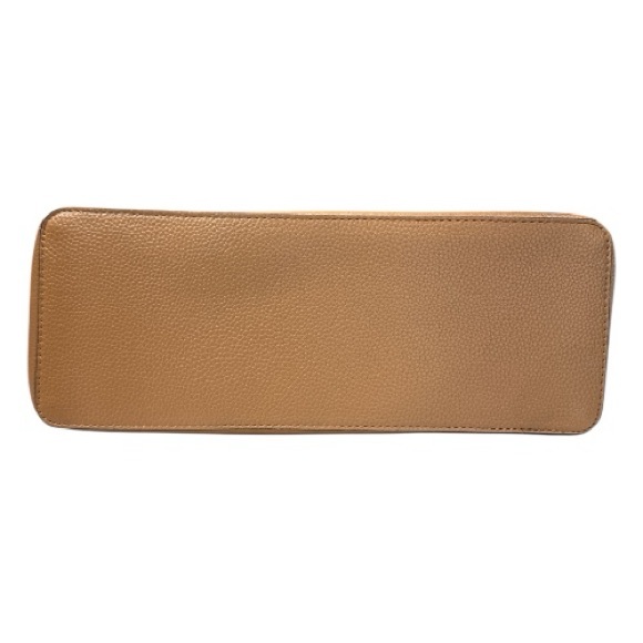 Nanette Lepore Jaelyn Camel Tan Faux Leather Pebble Texture Tote Bag - Picture 6 of 11